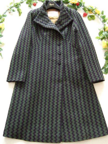 771☆新品同様Sybillaシビラ総刺繍コート紺緑M