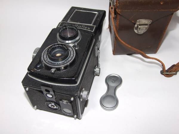 ミノルタ　フレックス　ロッコール７５㎜　F3，5　レンズクモリ