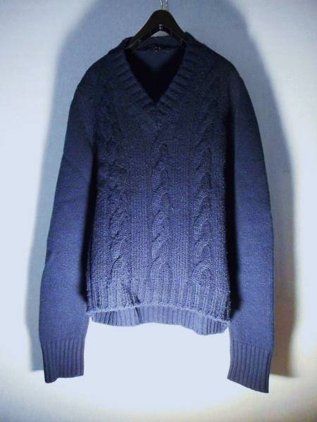 稀少★『GUCCI★グッチ』【重厚クロス織り】デザイナーズニット