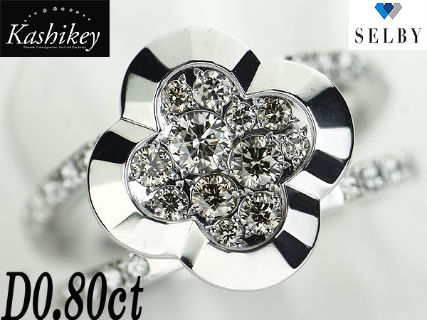 《SELBY》カシケイ K18WG ダイヤ リング 0.40ct 0.40ct