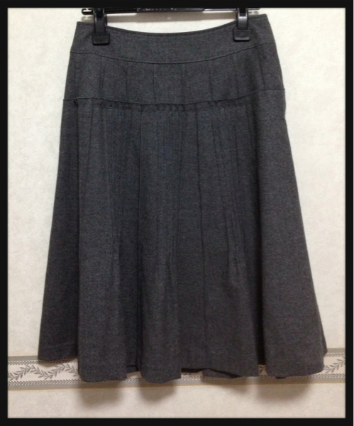 ★ソニアリキエル★ウールタックスカート.美品!素敵!!