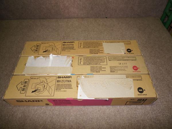 3色セット SHARP シャープ 純正 トナー MX-27JTYA CA MA