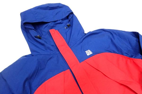 中古◆X-LARGE エクストララージ ナイロンブルゾン XL 青×赤