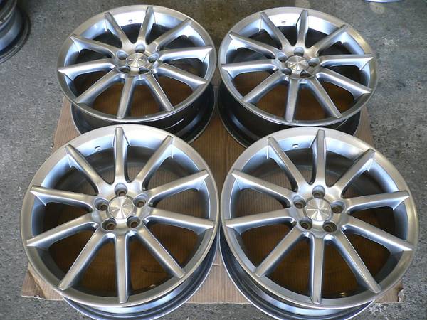 (S-937)BPレガシィ純正ハイラスター18x7J(+55)PCD100　5穴　4本