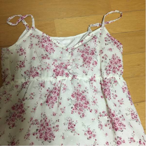 美品レストローズの花柄マキシワンピースドレス サイズ2