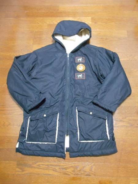 カールヘルム　フード＋裏ボアコート黒