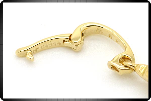 〓B楽市本店〓 オメガ K18YG 1Pダイヤ タツノオトシゴ チャーム