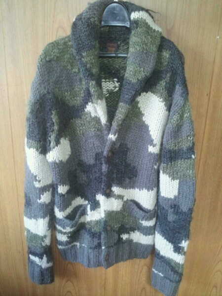 アングリッド☆ungrid ☆迷彩　カモ柄　カウチン　カーディガン