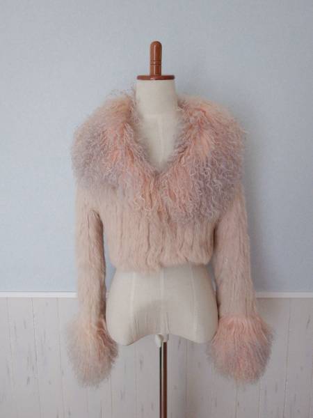 NETTO di MAMMINA マミーナ ラビットファー ショートコート ♪38・USED 