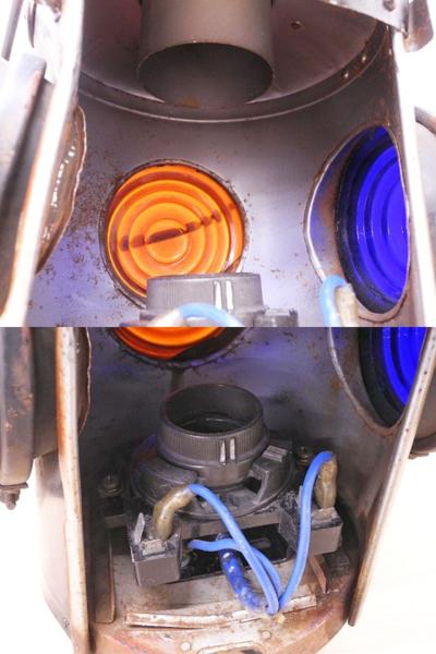 ♯ 昭和レトロ 渡邊燈器 転轍機標識灯 転轍機燈 転てつ機灯 鉄道(廃品