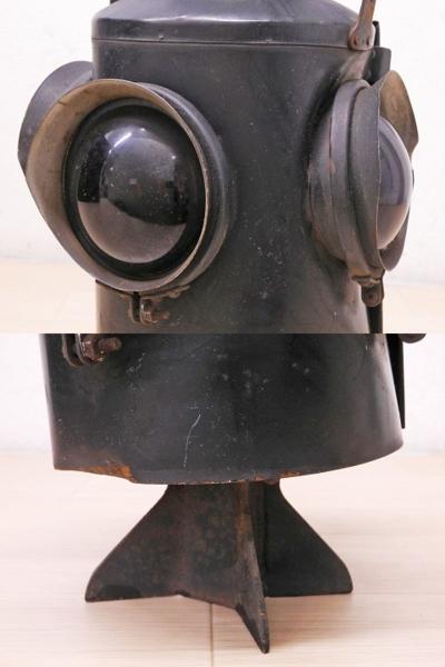 ♯ 昭和レトロ 渡邊燈器 転轍機標識灯 転轍機燈 転てつ機灯 鉄道(廃品