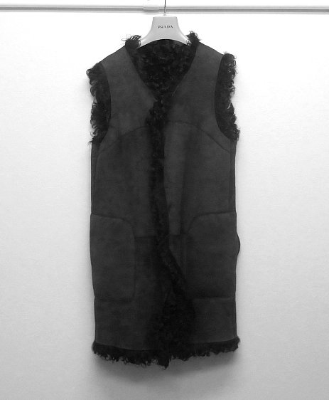 ドゥロワー DRAWER リバーシブル ムートン コート ベスト ファー