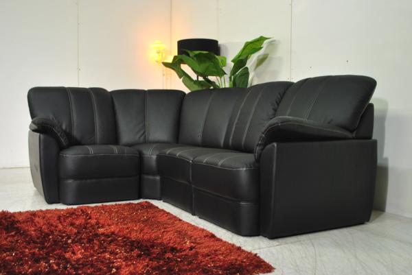 １円送料無料アウトレット展示品イタリア本革コーナーソファ４点