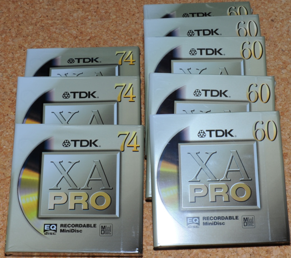 TDK 高品質MD　XA PRO 74分×3枚、60分×5枚セット★未開封新品