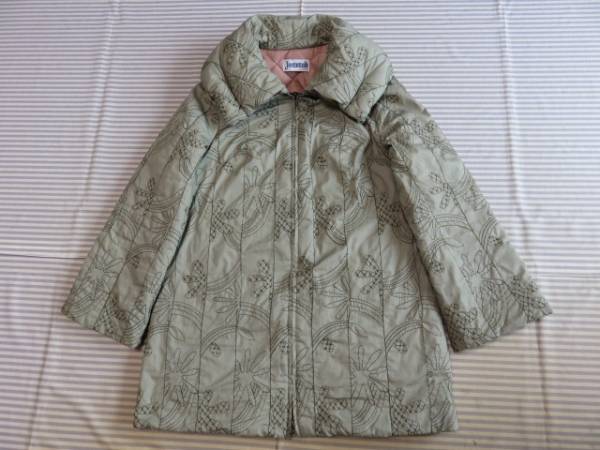 ☆Jocomomola　ホコモモラ　お洒落な総刺繍・中綿コート/40