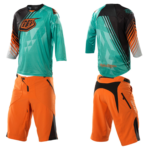 ◆超特価 14 Troy Lee Ruckus 上下セット 自転車用 橙青 30/M