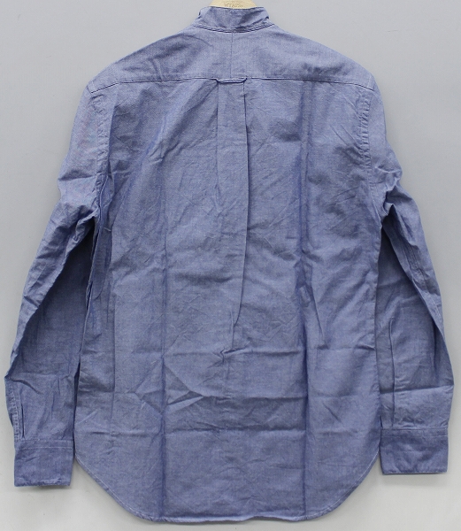 st8753/GITMANBROS バンドカラーシャンブレーシャツ