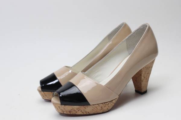新品♪JILLSTUART/本革エナメルバイカラーパンプス(22.5ｃｍ)