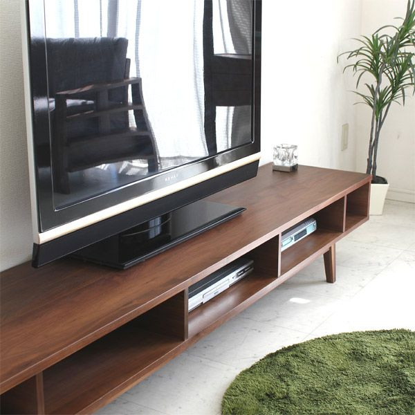 ☆ウォールナット テレビ台 テレビボード 木製 完成品 幅200cm