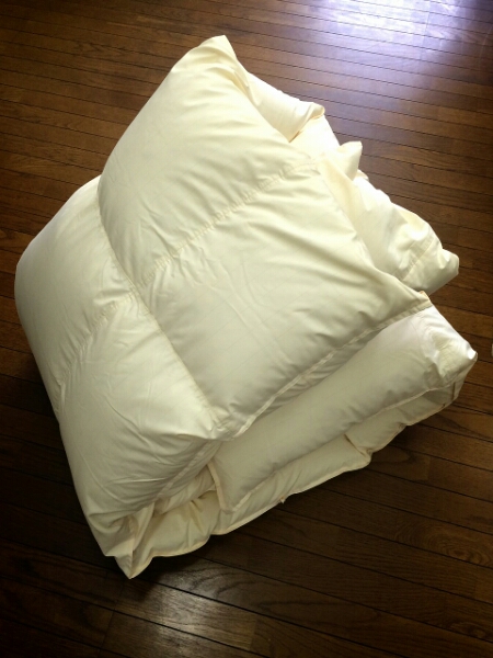 即決 送料無料 1枚限定 羽毛 合布団 掛布団 安心 日本製 KT4