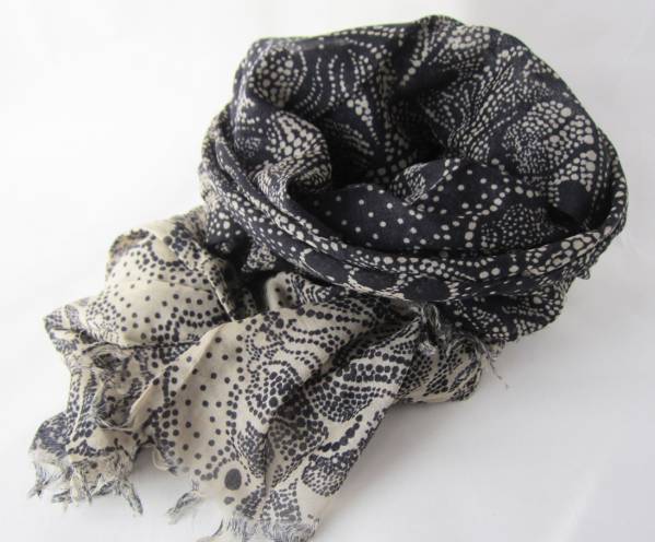 【美品】HIROKO BIS／スカーフ／タグなし／コシノヒロコ