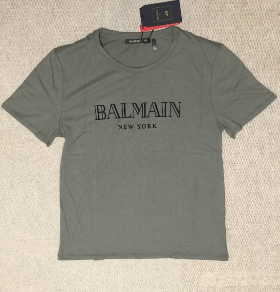 BALMAIN × H&M バルマン Tシャツ ニューヨーク限定 ＮＹ購入 KG