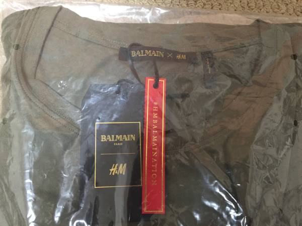 BALMAIN × H&M バルマン Tシャツ ニューヨーク限定 ＮＹ購入 KG
