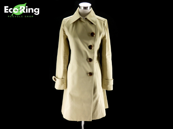 1円 グレースコンチネンタル コットン100％コート size36・EE352