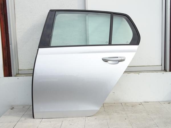 H9825$ VW純正 ゴルフ6 1K 左 リアドア Assy シルバー 美品