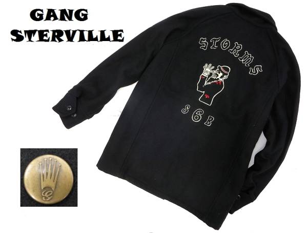 美品 STORM BECKER ×GANGSTERVILLE STORMS メルトンカーコート
