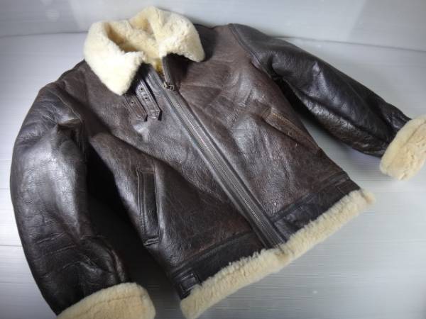 GLEEMANミリタリー◆本革ムートン【フライトジャケット B-3】M