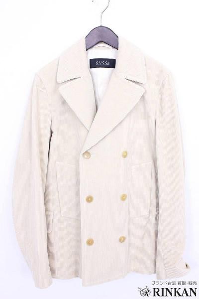 グッチ/GUCCI コーデュロイPコート【99】