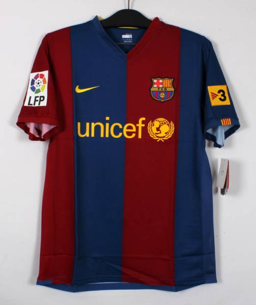 06-07バルセロナ(H)#19メッシ MESSI リーグ半袖 NIKE 正規 M 19 メッシ
