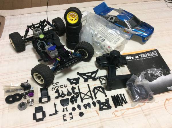 hpi エンジンバギー MT2 18SS改 豪華フルセット現状で。2速付き