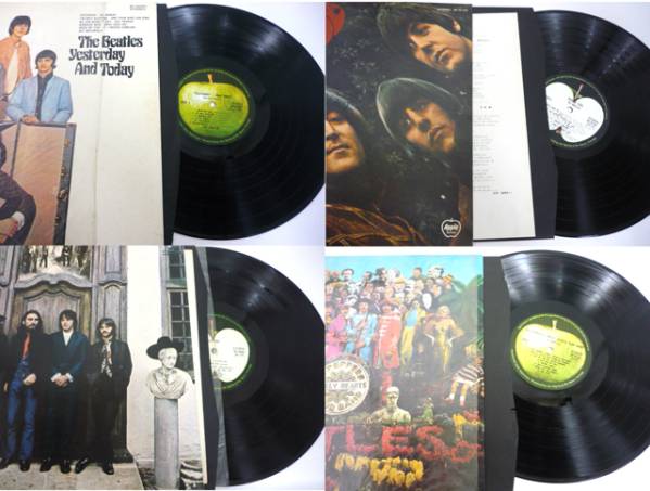 Beatles レコード ビートルズ 6枚セット 赤版あり 現状(8093) Beatles レコード ビートルズ 6枚セット 赤版あり 現状(8093)