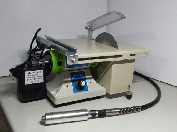 翡翠原石加工用小割りカッター付きルーター