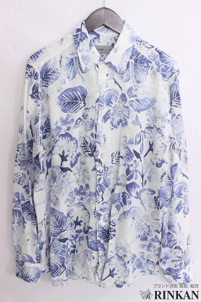 エトロ/ETRO 植物柄リネンシャツ【99】