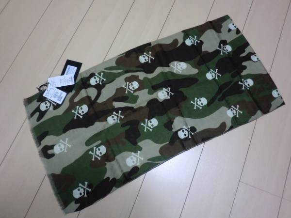 HYDROGEN ハイドロゲン カモフラ柄スカル　ストール　マフラー