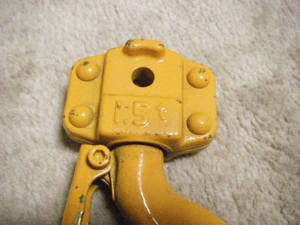 KITOキトー　レバーブロック　1.5ｔ用フック・（未使用品）_2