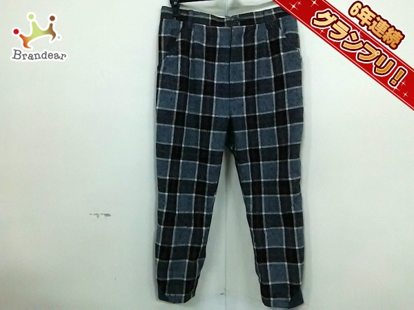 メルシーボークー パンツ 3 メンズ 美品 グレー×黒×レッド