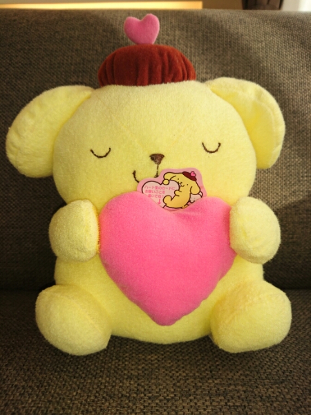 レア美品♪ポムポムプリン バレンタインぬいぐるみ ★2002年頃