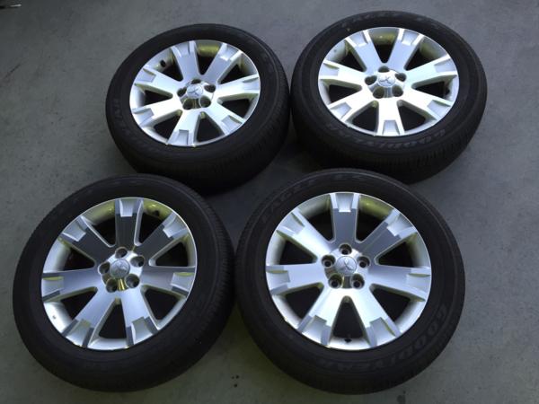 D：5純正中古18インチアルミ&タイヤ225/55R18セット タイヤ、ホイール
