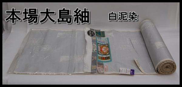 伝統的工芸品 本場 大島紬　正絹 反物 伝統工芸品 菊花情詩 通産大臣指定 本場大島紬 手織 泥染 正絹 花更紗