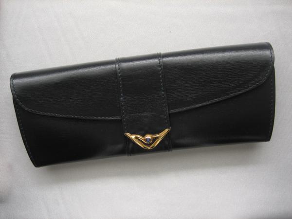 ●中古美品●カルティエ●Cartier●メガネケース●紺革●