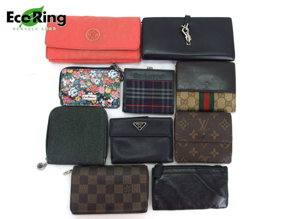 1円 難有品含 ヴィトン グッチ・プラダ他 財布 計10点 EK050