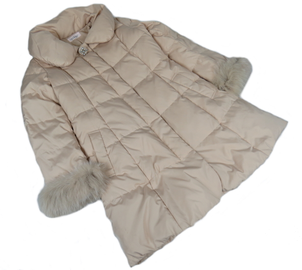 デビュードフィオレ レッセパッセ ビジュー付きダウンコート36