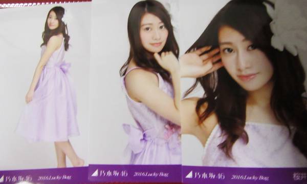 写76　乃木坂46 福袋　生写真　３種コンプ　桜井玲香