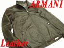 羊革◆アルマーニARMANI ラムレザージップジャケット