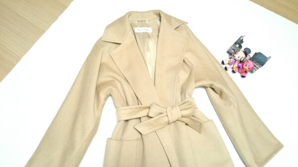 MaxMara マックスマーラ 高級ライン キャメル100％ コート 36 