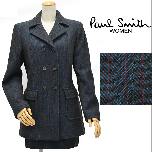 ◆ポールスミス PAUL SMITH 上質ツイード スカートスーツ/美品◆